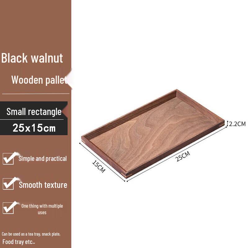 Serviertablett aus Schwarznussholz