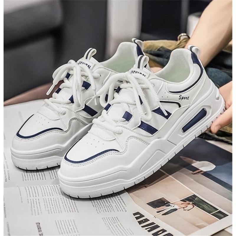 Mesh Shoes Summer New Men's Casual Trend Sports Shoes Student Breathable Running Shoes Thick Sole