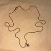 Used Star Charm Necklace Gold Silver