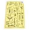Les Trésors De Lily [L4714] - Designer Tea Towel 'Les Tire-bouchons' Ecru