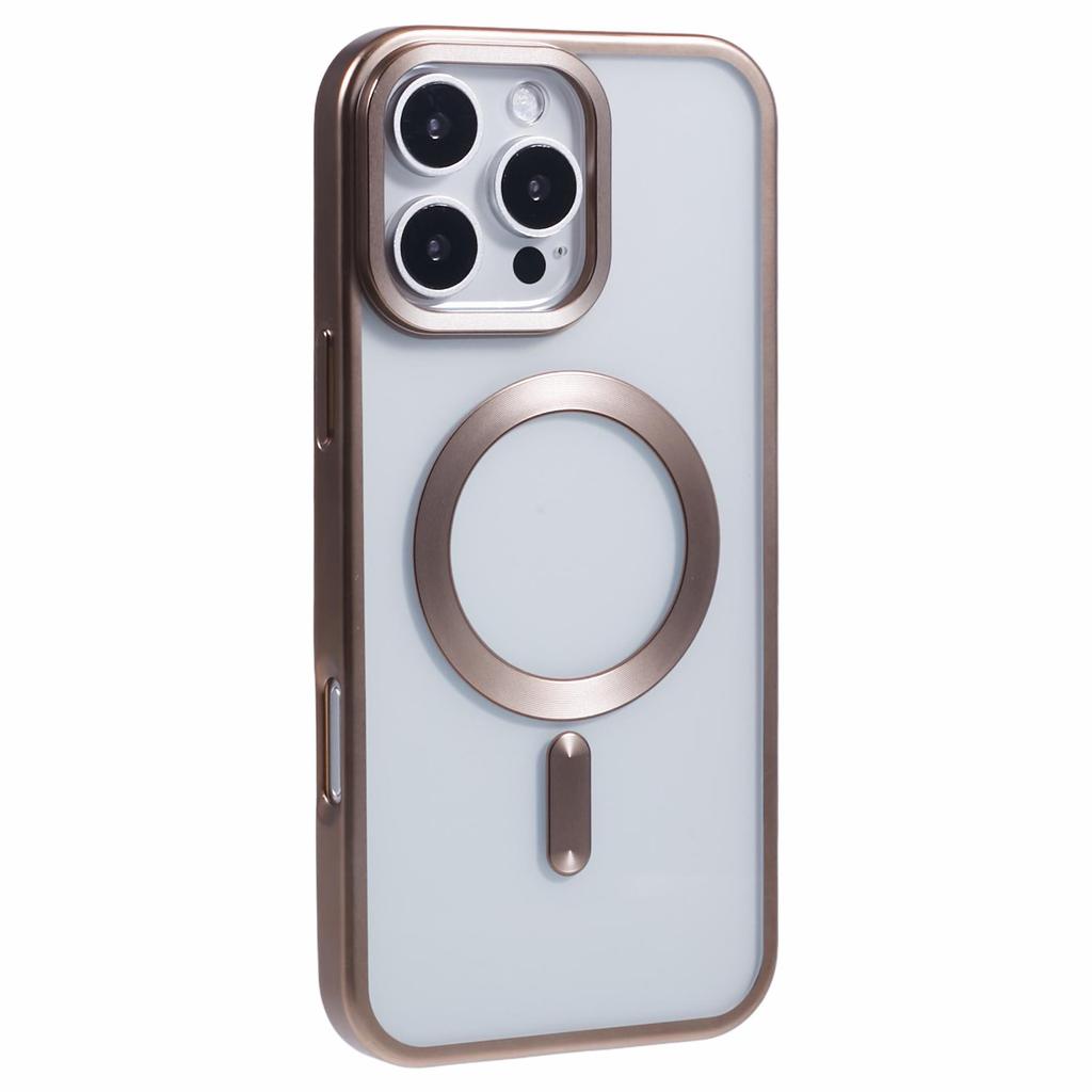 Für iPhone 16 Pro Max Hülle Matte Galvanisierung Handyhülle Kompatibel mit MagSafe