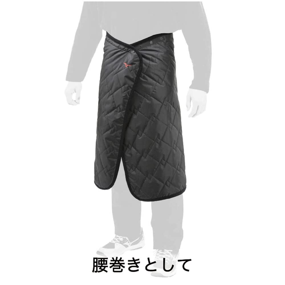 MIZUNO Baseball Fleece Blanket 12JY7X10 09 Black/Red