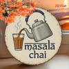 Vintage Masala Chai Metal Sign Kitchen Wall Decor Aluminum Tin Art