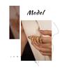 Stylish Devil's Eye Ring: Openable, Zircon Inlaid, Adjustable Women's Geometric Jewelry