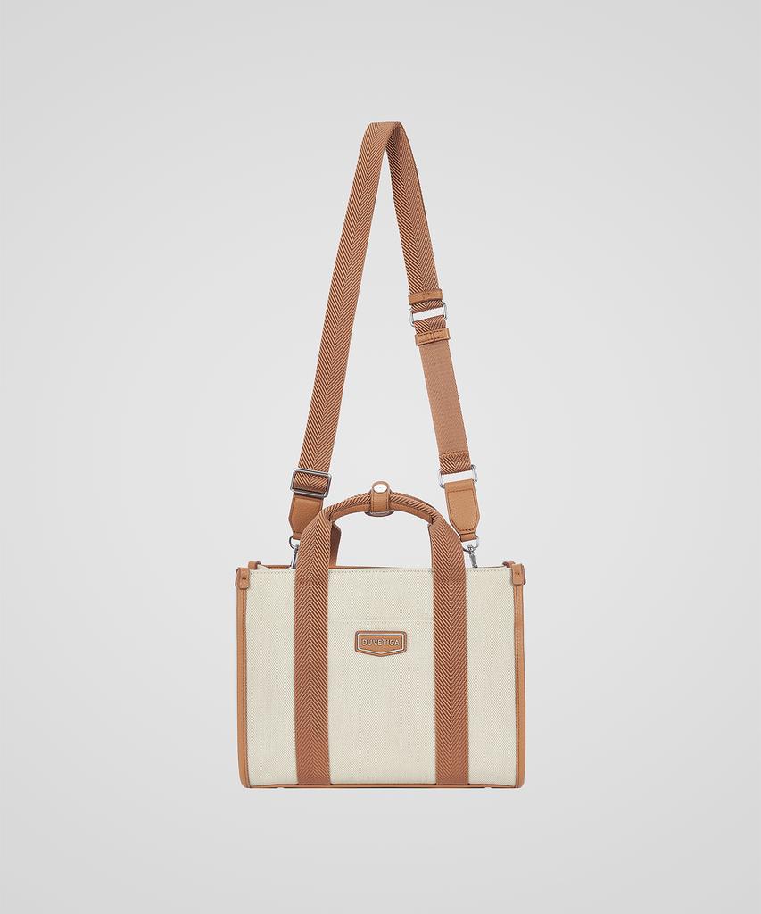 Duvetica Teramo Canvas Tote (Dark Beige) (Women'S Tote Bag)