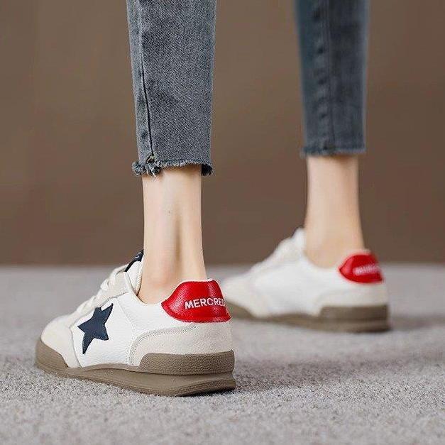 

Little white shoes women s 2025 Korean version of versatile thick-soled comfortable German training shoes increase height casual street shooting fore 40