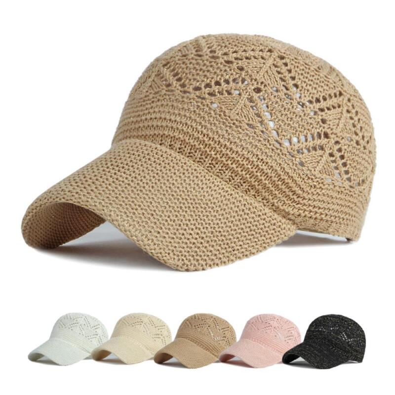 Унисекс Классическая Вязаная Сетчатая Регулируемая Кепка Шляпа beige