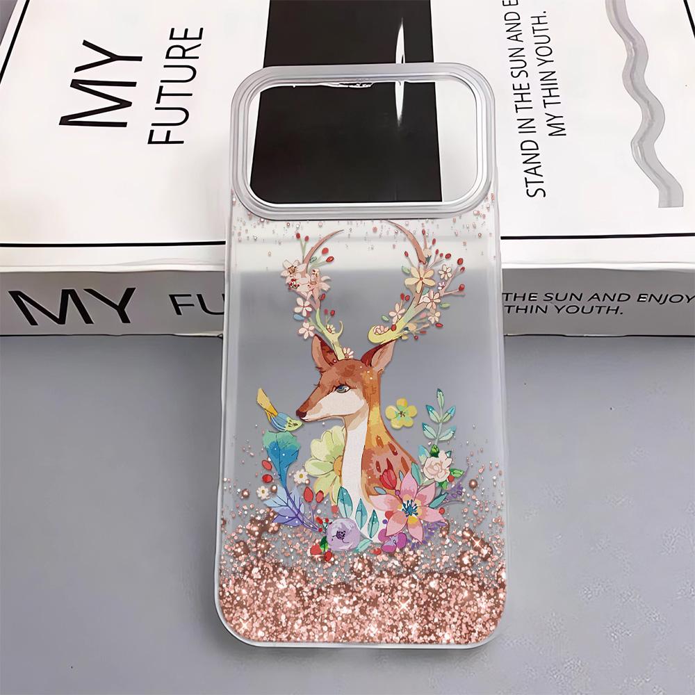 

Little Deer Wearing Flowers On Its Head Phone Case For IPhone 17 Pro Max 17Air 11 13 12 14 15 16 Plus Soft Clear Fashion Case iphone 12