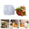 Easy Releasing Squirrel Silicone Mold Planter Molds Suitable for Creating Unique Resin Crafts and Decorative Holders