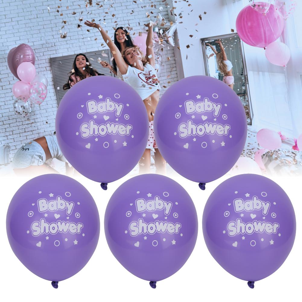 20pcs 12in Latex Balloons Letter Printed Baby Shower Birthday Party Favors Supply