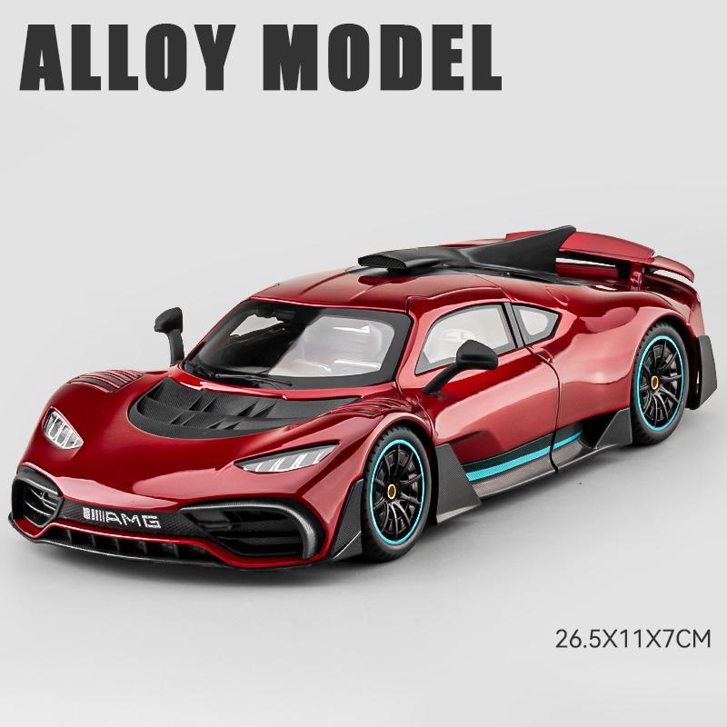 

1:18 Mercedes Benz AMG ONE 300SL GTR GT Суперкар Легкосплавний Металевий Литий Модель Автомобіля Висока Симуляція Колекційна Дитяча Іграшкова Машинка Подарунок червоний