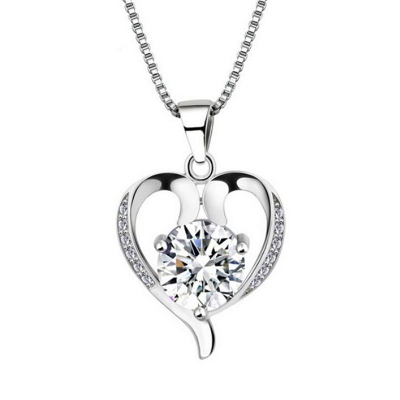 Weihua, Women'S Jewelry, Women'S Cute And Beautiful Necklace Pendant, Silver Plated Jewelry