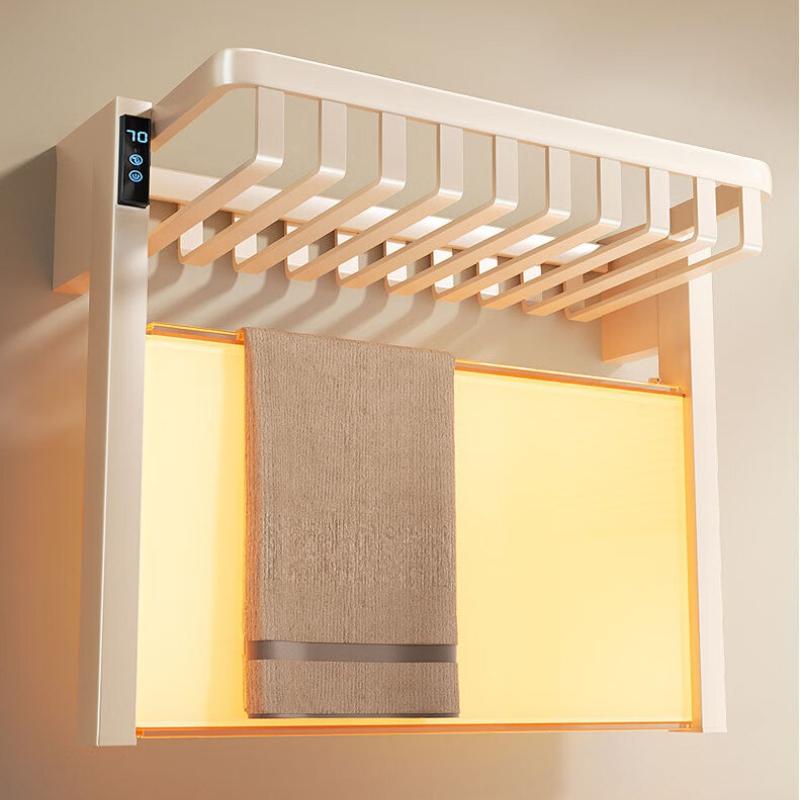 Intelligent Electric Heated Towel Rail Luxury Washcloth Shelf Household Hot Towels Warmer Bathroom Wall Mounted Electric Dryer