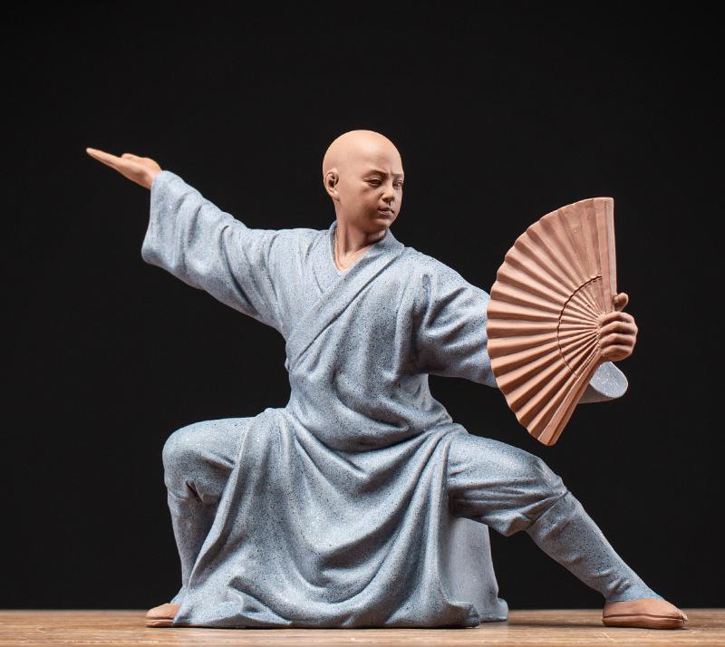 Ceramics Little Monk Decoration Statue Luxurious Home Room Office Character  Ornaments Chinese Specialty Crafts