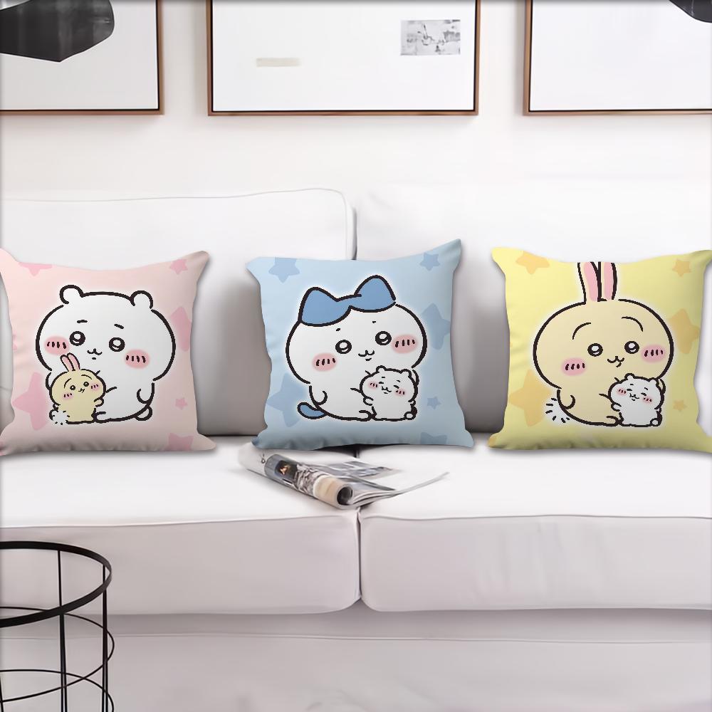 Cute CChiikawaS cushion cover For Pillow Printing Sofa Decoration Home Car Room Coffee Shop Office Nordic Simplicity