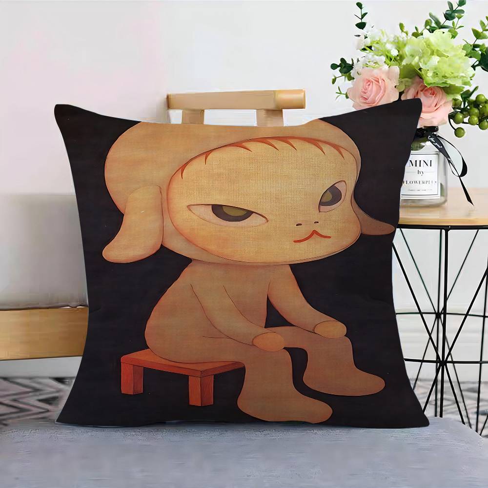 Y-YoshitomoS-Nara Pillowcases Home Bedding Decorative Pillow Cover Wedding Super Soft Pillow Case
