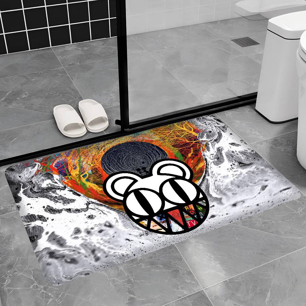Alternative Rock Band Radiohead Bathroom Mat Anti-slip Absorb Water Long Strip Cushion Bedroon Mat Welcome Doormat