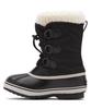 Sorel Ute Pack Nylon Waterproof Size Black Kids' Boots, 24.0cm,