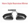 Car Rear View Mirror Cover Side Mirror Trim Frame ABS Horn Style LHD RHD For Hyundai Palisade -2025 Exterior Accessories