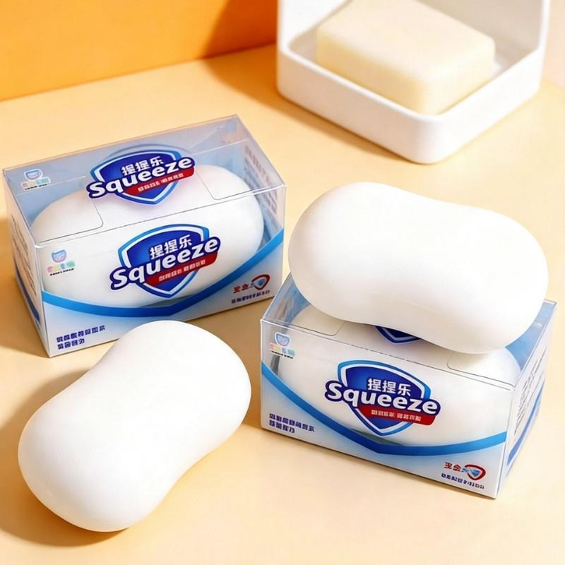Handmade Imitation Soap Crunchy Soap Stress Toy Soft Asmr Fidget Toy Stress Relief Sensory Toy Slow Rebound Pocket Size