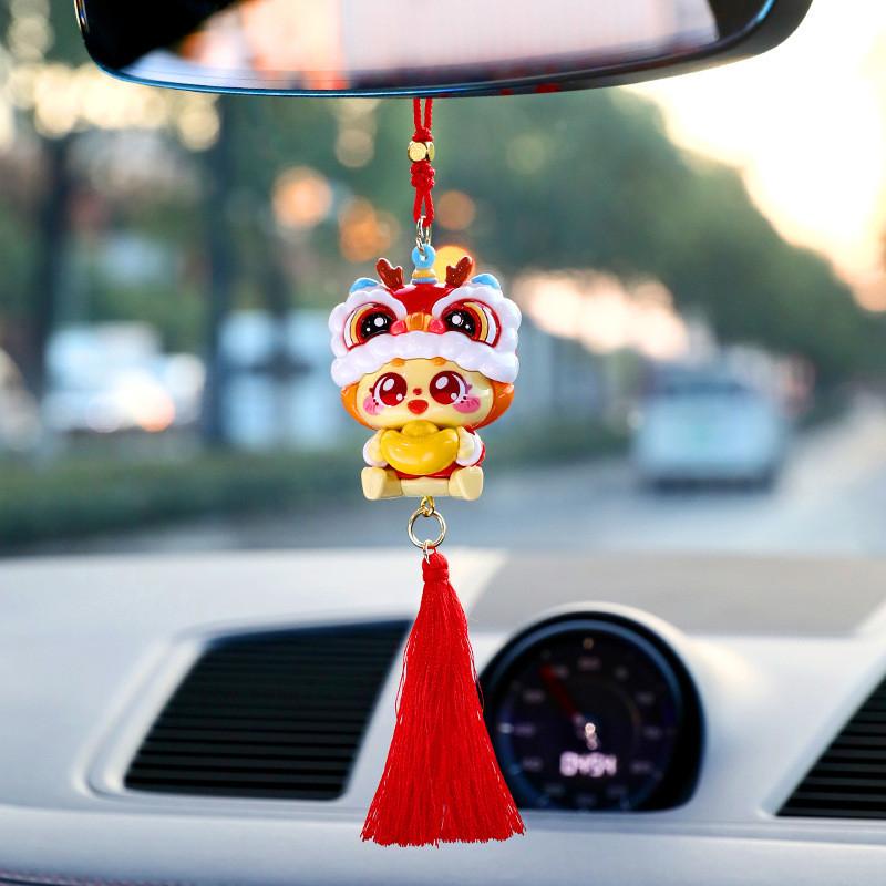 Charming Dragon Year Metal Keychain Creative Cute Bag Pendant New Year Gift