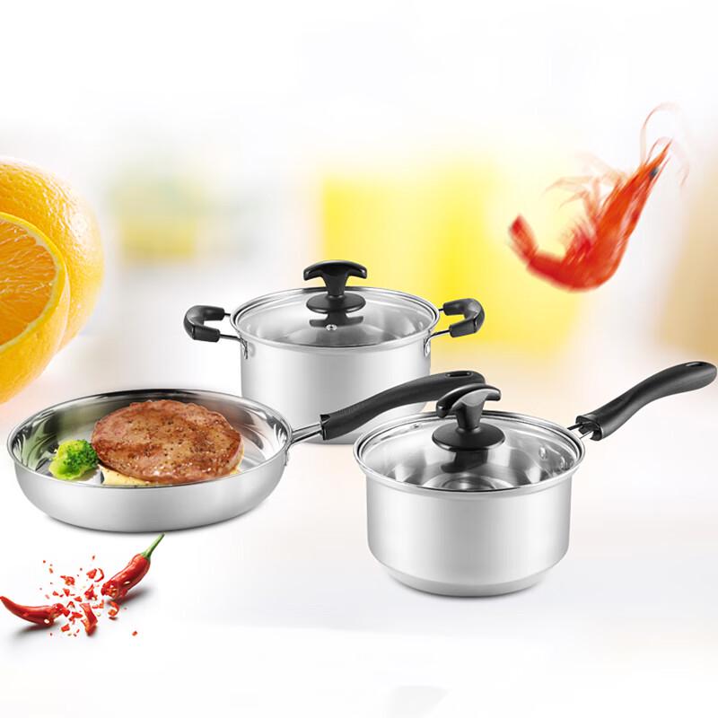 Debo Bologna 3-Piece Stainless Steel Cookware Set