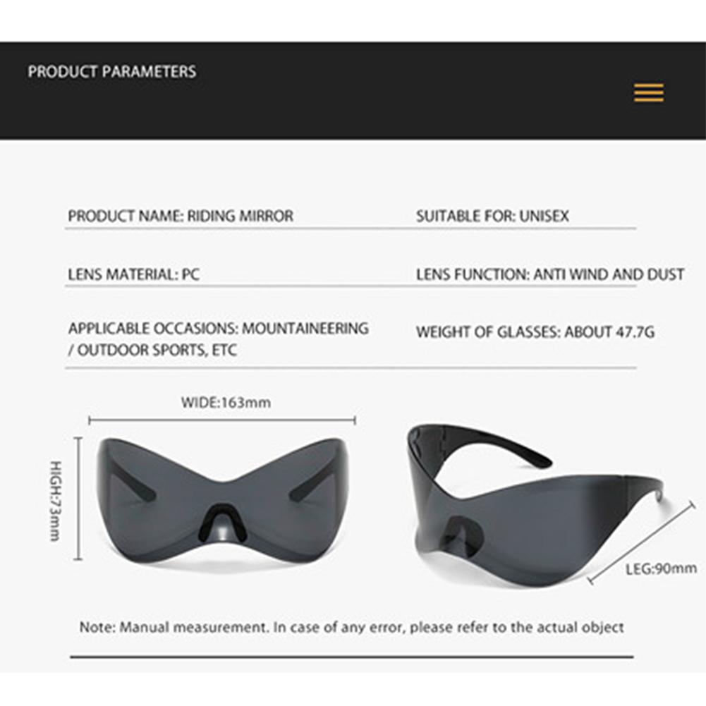 1 Pair Men Y2k Sport Sunglasses Uv400 Protection Safety Cycling Sun Glasses Eyewear For Driving Fishing