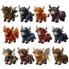 Handmade Gift Making Beginners DIY Sewing Kit Cow Patchwork Supplies Highland for Adults Fabric Doll