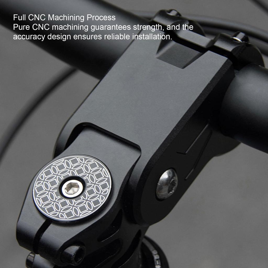 CNC Alloy Bike Front Fork Stem with 22mm Shock for Road and Mountain Bikes Stem, 28.6" Stroke, (Black)