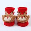 Terry Socks for Infants 0-12 Months Christmas Pattern Warm Cotton Socks Warm & Protective Socks for Indoor & Outdoor Use