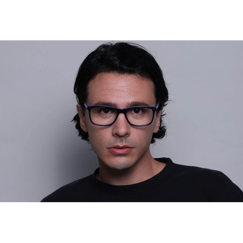 Full Rim Square Blue Smartbuy Collection Lincoln A71d Fashion Men Eyeglasses