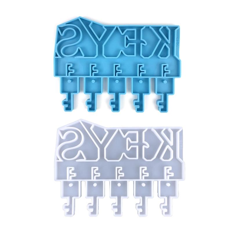 Wall Hanging for Key Storage Casting Resin Mold for Key Rack for Entryway Office for Key Holder Molds Keychain Organizer