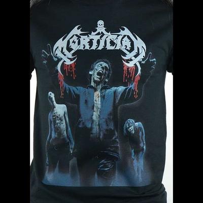 T-shirt Noir Mortician Band Coton Unisexe Manches Courtes S-5XL T-shirt Unisexe