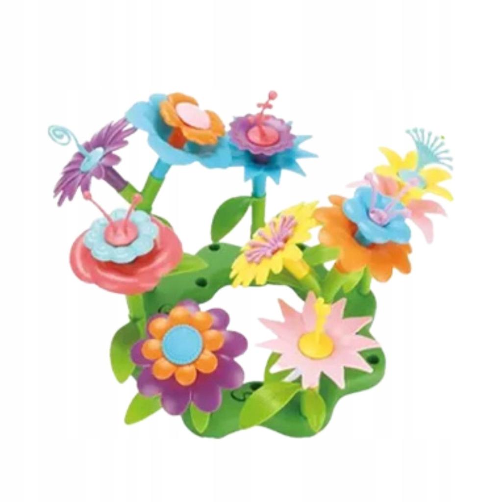 Flower Construction Blocks Educational 2in1 Ball Track Creative Garden 99