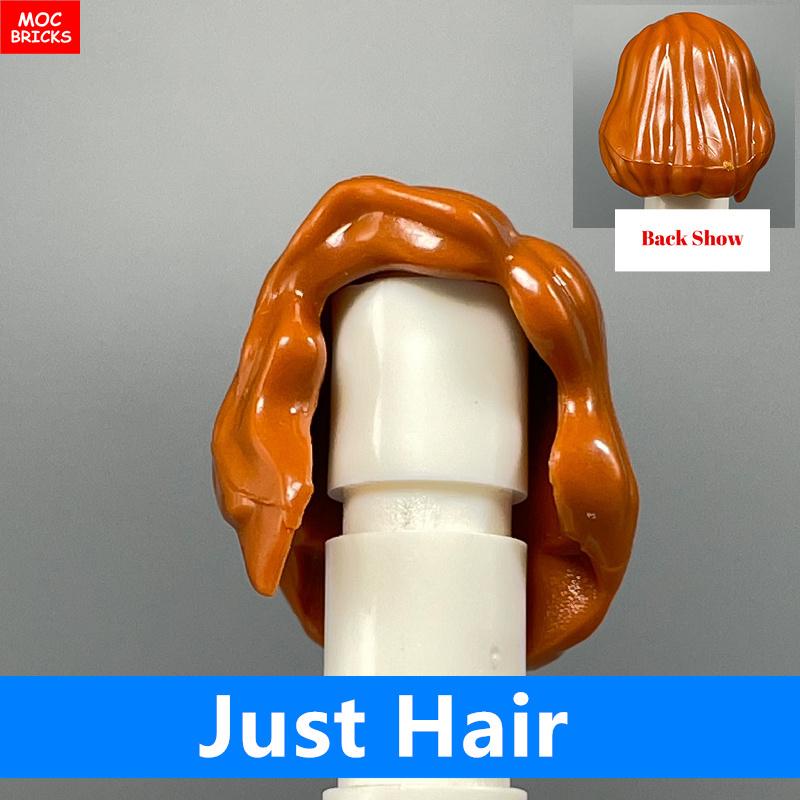 10pcs MOC Bricks 1014 1025 4cm Figure Female Women Hairs Assembled Particles Building Blocks Accessories Kids Toys Plastic Dolls