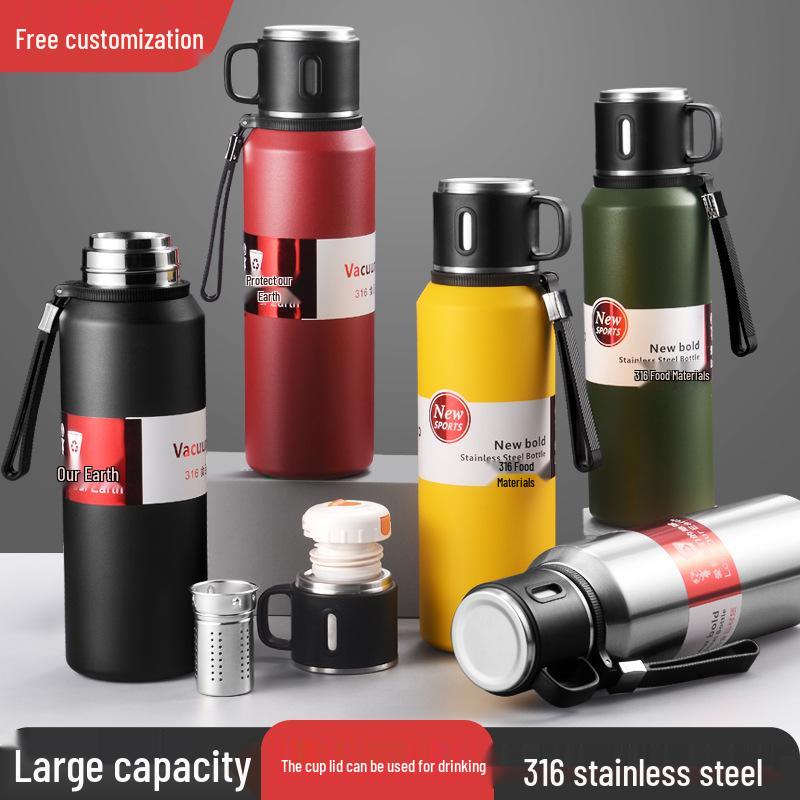 316 Stainless Steel Large-Capacity Insulated Travel Tea Infuser Cup