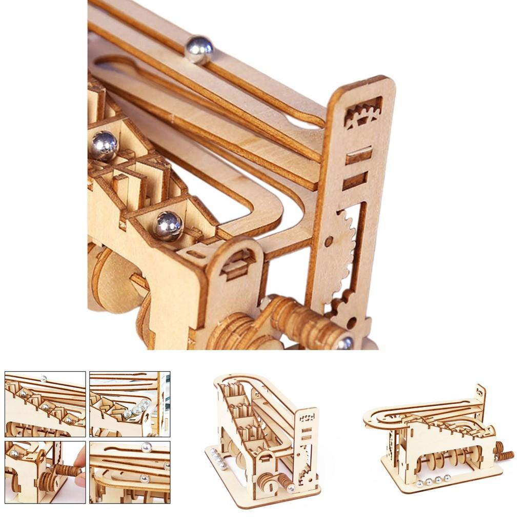 Wooden 3d Puzzle Roller Coaster Toy For Creative Mindful Play And Imaginative Learning