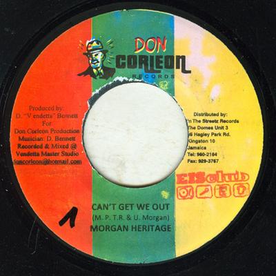 7inch Record MORGAN HERITAGE  Cant Get We Out NONE Don Corleon Rec 2009 Jamaica Reggae Ska  Dub Used