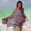 Summer Outdoor Leisure Comfortable Breathable Scarf Ethnic Style Holiday Cape Beach Seaside Photo Play Big Shawl