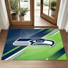 Seattle Seahawks Design Crystal Velvet Rug Soft Decorative Mat for Bedroom Entrance