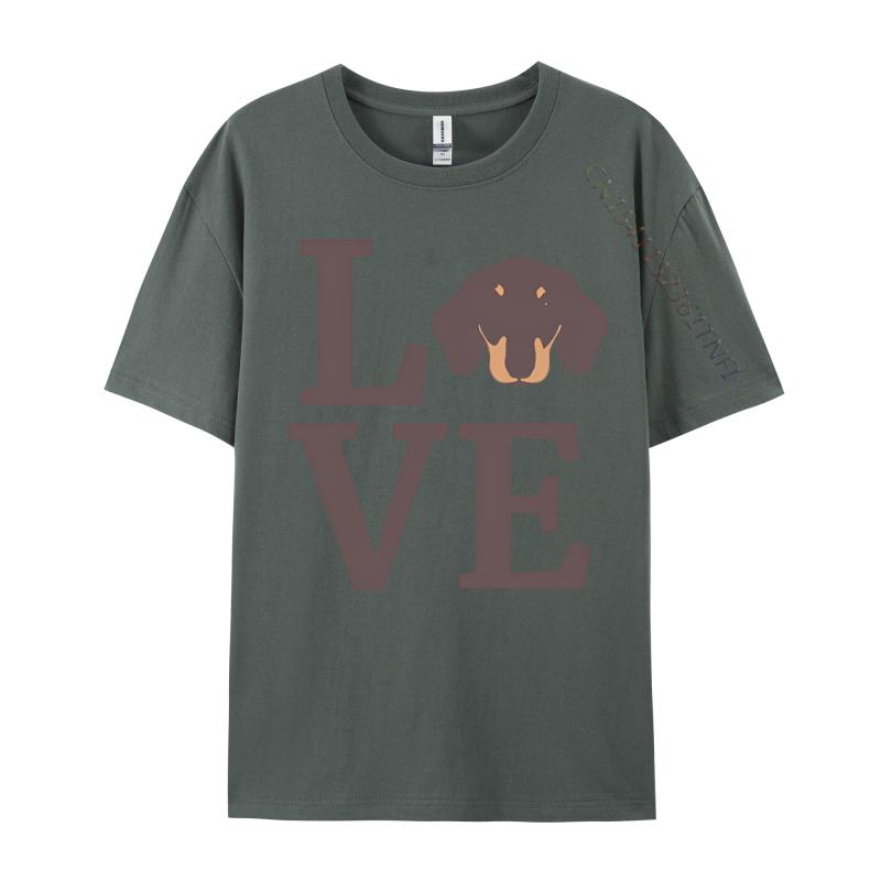 Hot Sale Unisexs Top Tshirts Cotton I Love My Dachshund Dachshund T Shirts Printing Fashion T Shirt Unisex