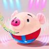 Electric Plush Jumping Pig Toy Repeats What You Say Toddlers Boys Girls Educational Talking Singing Musical Stuffed Pig Plushie Interactive Toy
