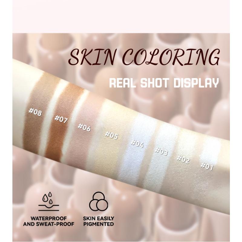MLSMILE 8-color Highlight Stick Face Brightening Sleeper Silkworm Pen Three-dimensional Face Contour Shadow Stick
