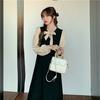 French retro temperament slim dress Muse Fan doll collar belt first love Platycodon dress fashion Hepburn style