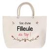 Beach Bag - PLANETEE - Large Rope Handle - Personalized Name - Cotton - Made In France