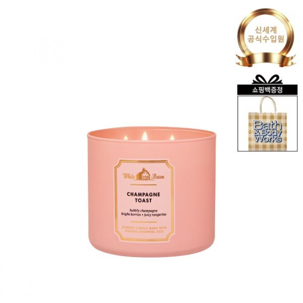 

Bath Body Works 3 Wick Scented Candle 411g Fragrance Select champagne toast