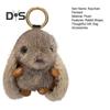 Portachiavi a Forma di Coniglio Ciondolo Coniglio Peluche con Orecchie Lunghe Fascino Bambola Portachiavi Auto Decorazione Borsa Zaino