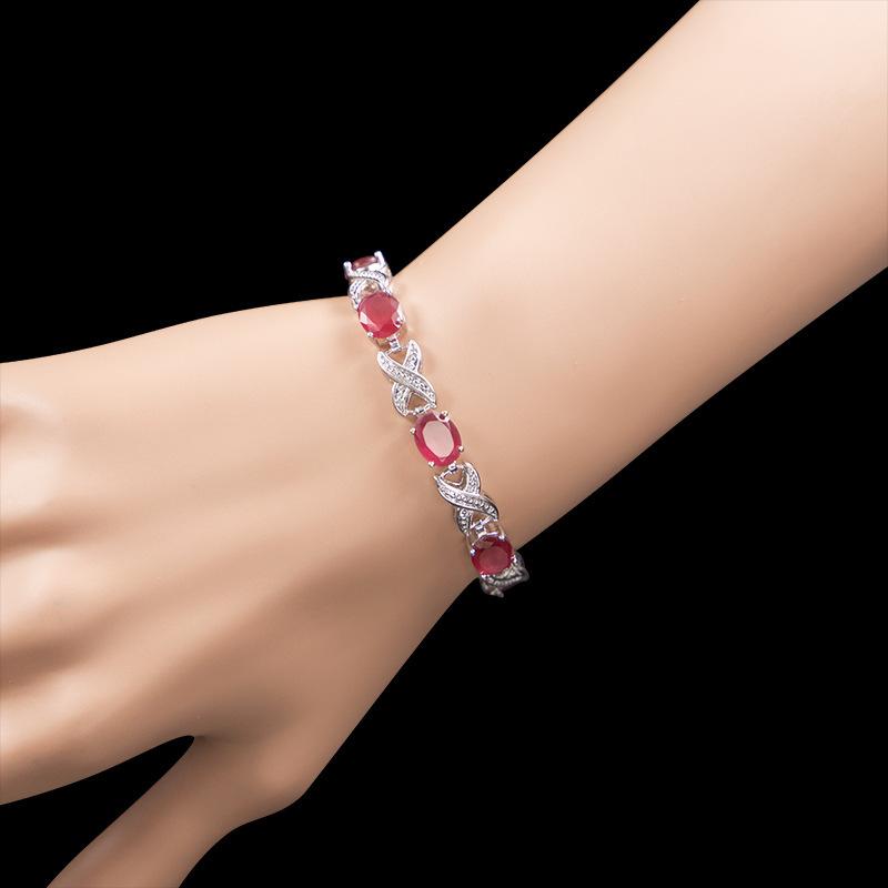 Daily Commuting Versatile Colorful Treasure Bracelet for Women European and American Inlaid Zircon Bracelet That Does Not Fade
