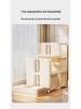 Multi-Layer Foldable Push-Pull Wardrobe & Snack Storage Cabinet with Wheels