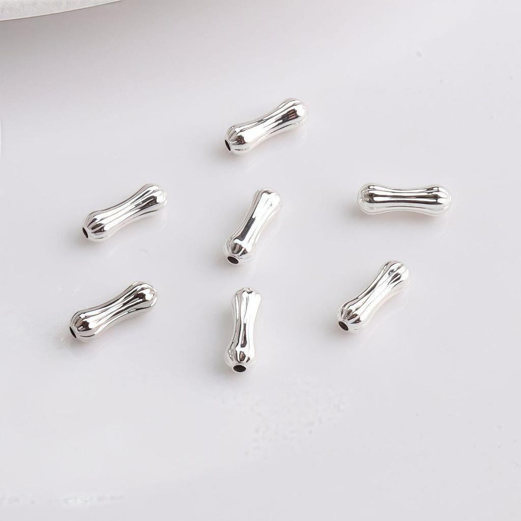 14K Gold Plated Waist Bone Spacer Beads with Pumpkin Pattern for DIY Jewelry and Bracelets.